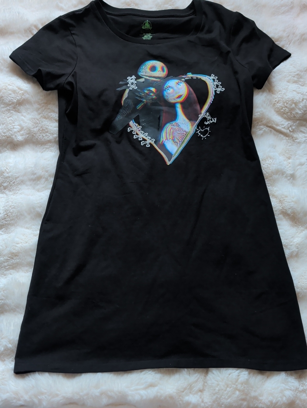 🎉 2 for $20 🎉 Disney Night Before Christmas Jack And Sally T-Shirt Dress Small